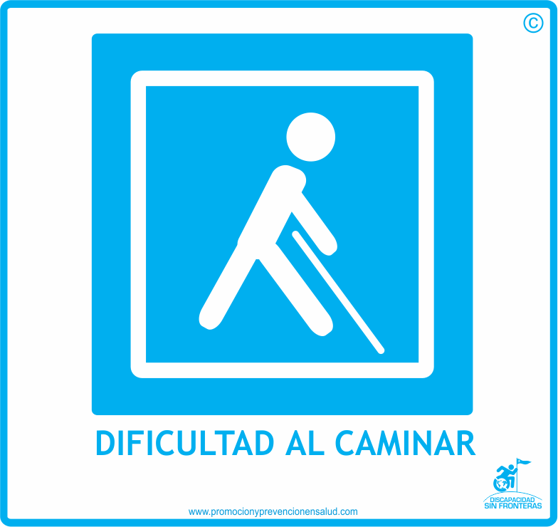 logos discapaciades dificultad al caminar discapacidad sin fronteras